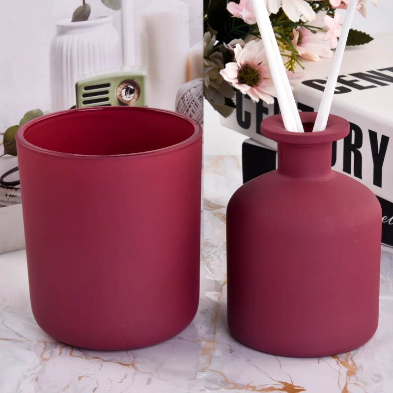 OEM/ODM 250ml diffuser bottles with glass candle jars 