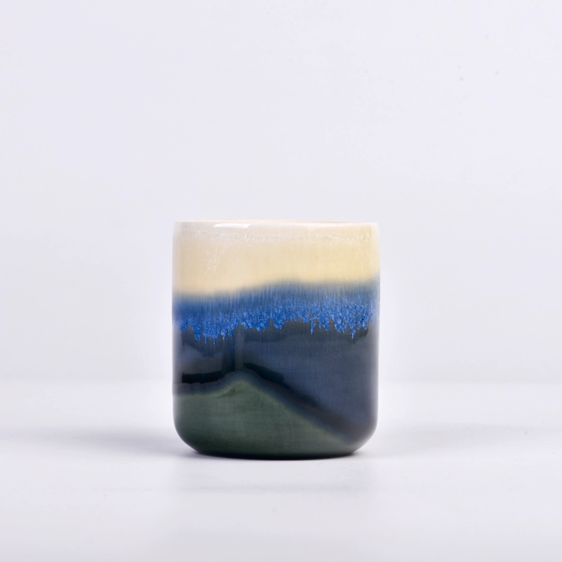 ceramic empty candle jars unique wholesale luxury candle vessels