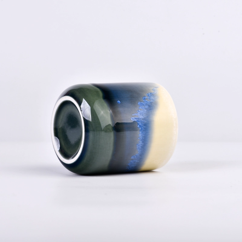 ceramic empty candle jars unique wholesale luxury candle vessels