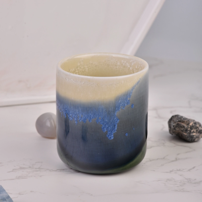 ceramic empty candle jars unique wholesale luxury candle vessels