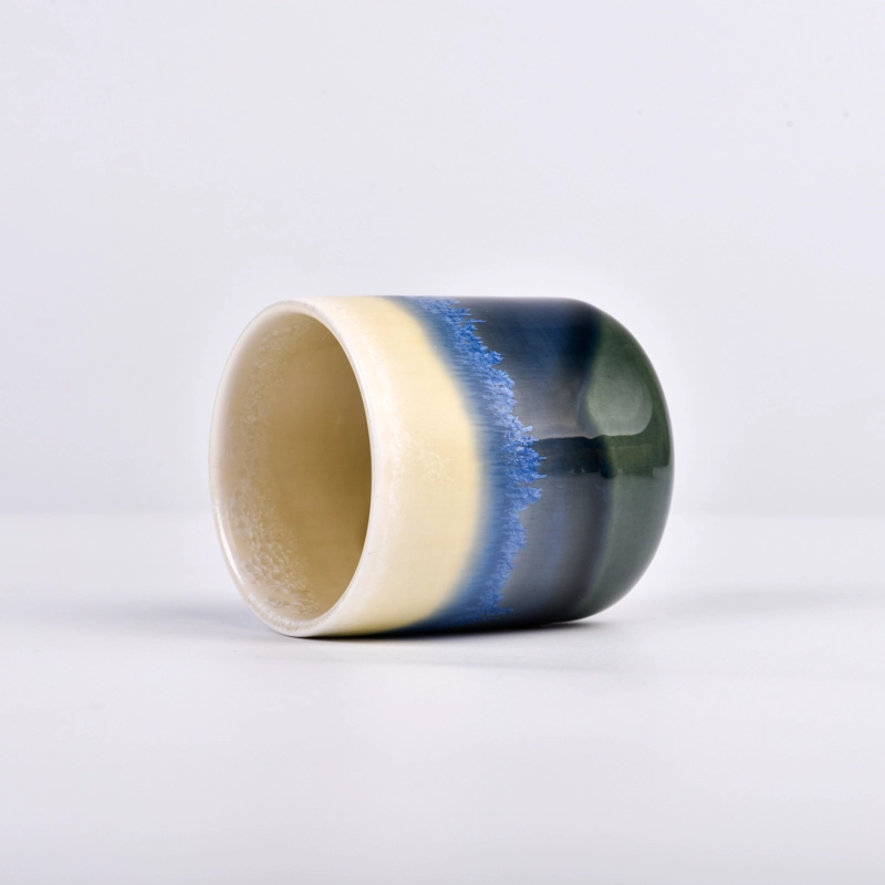 ceramic empty candle jars unique wholesale luxury candle vessels