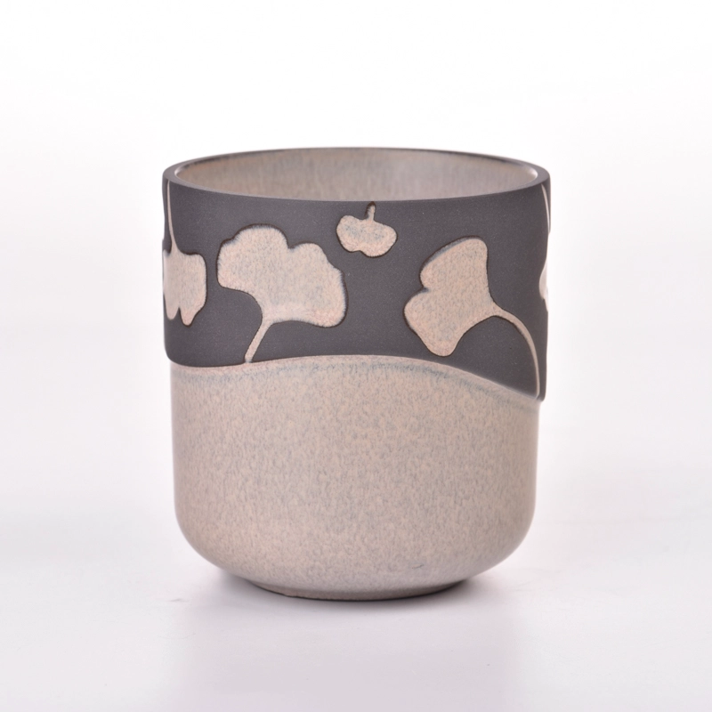 Flower pattern ceramic candle jars from Sunny 