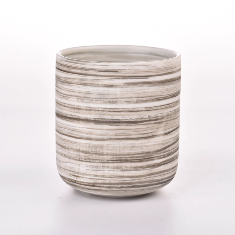 hot sale drawing ceramic candle holder