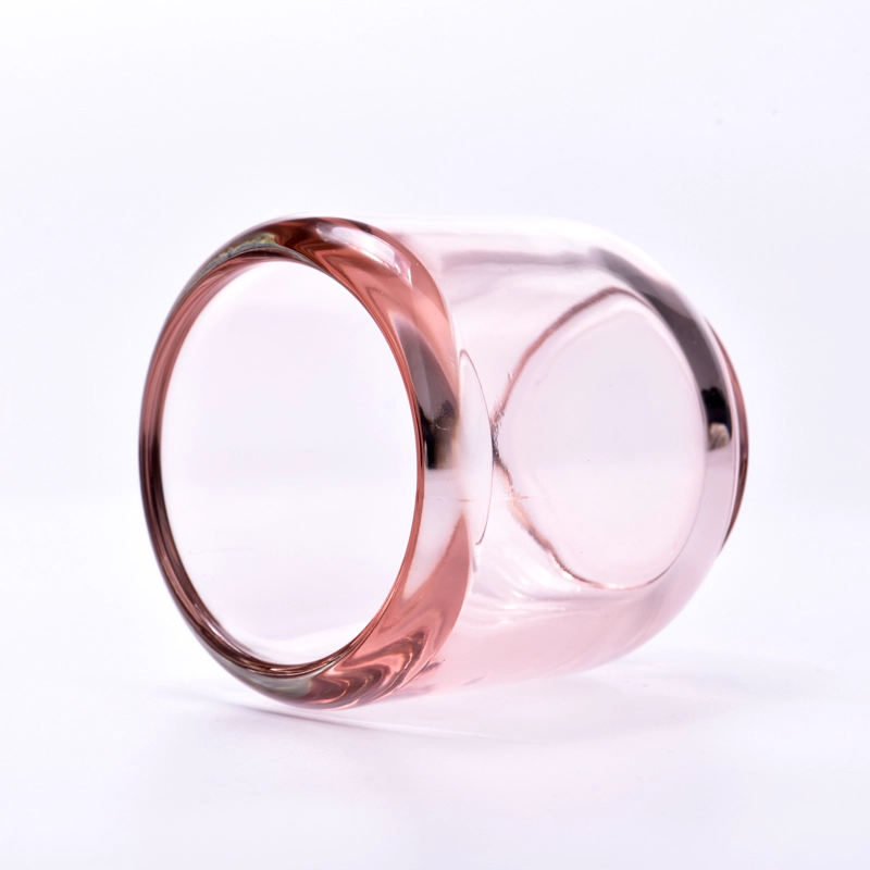 round glass candle jars and candle holders