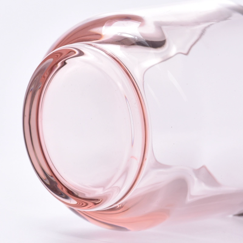 round glass candle jars and candle holders