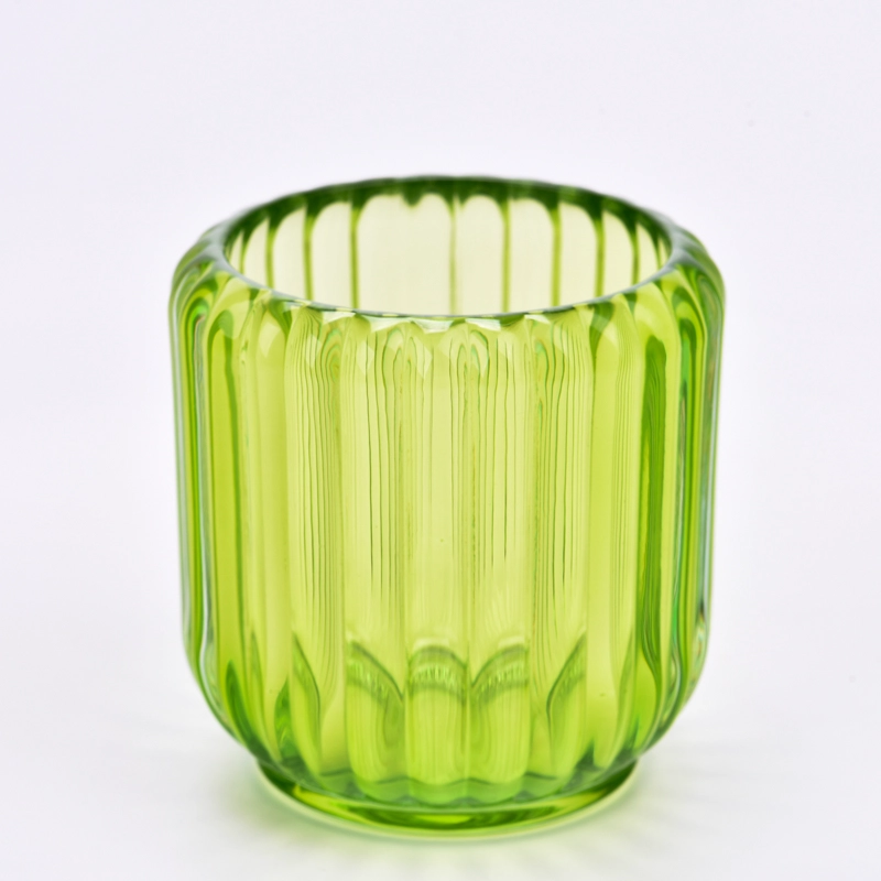 Wholesale Stripe Design Scented Candle Jars for Candles with Home Decor
