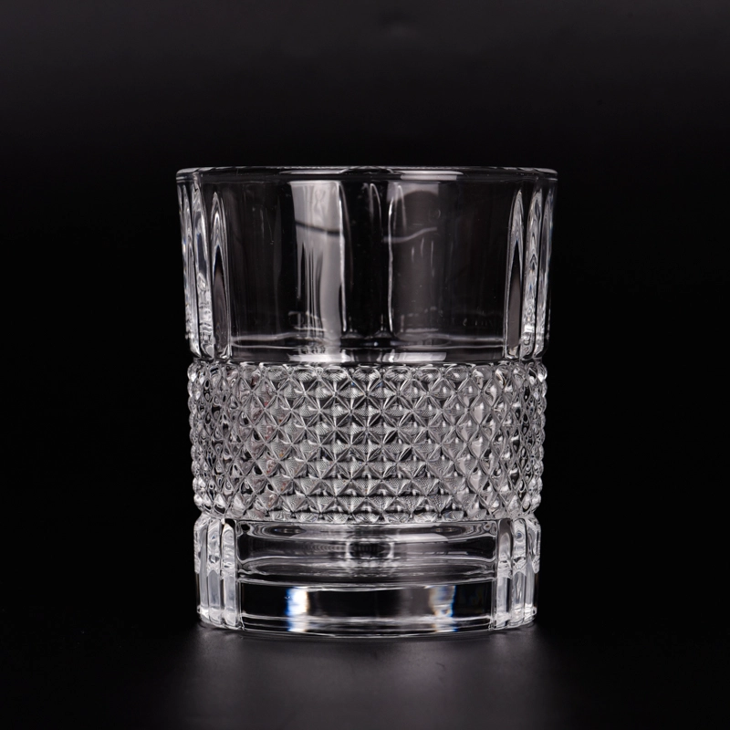 10oz clear glass candle jars empty glass candle vessels supplier