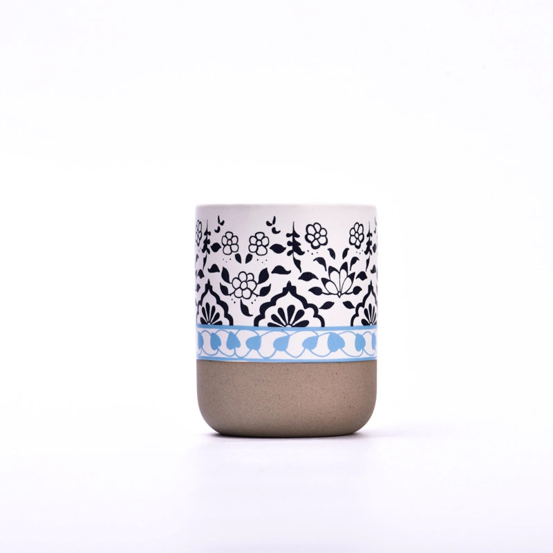 Luxury ceramic candle container small capacity ceramic candle vessel wholesale