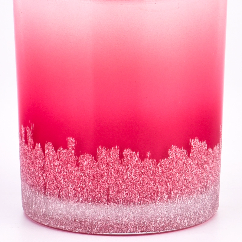 laser engraved effect on pink color glass candle jars 8oz laser engraved effect on pink color glass candle jars 8oz