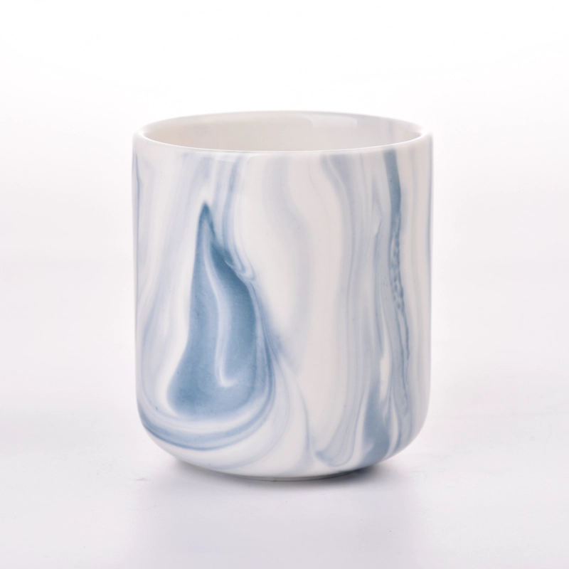 Customized Trendy Marble Ceramic Candle Jars Customized Trendy Marble Ceramic Candle Jars
