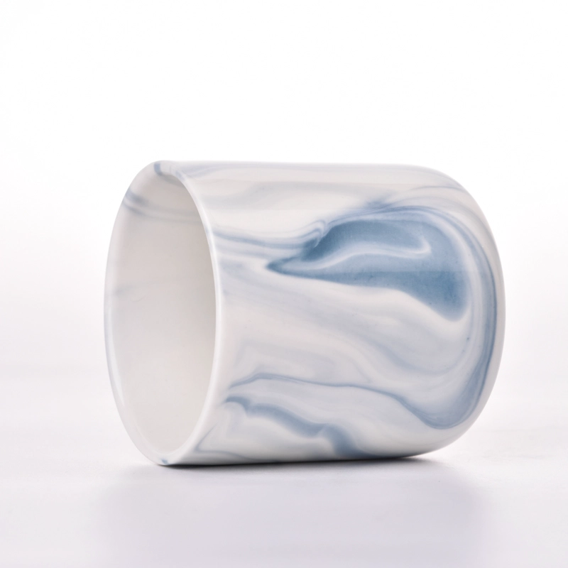 Customized Trendy Marble Ceramic Candle Jars Customized Trendy Marble Ceramic Candle Jars