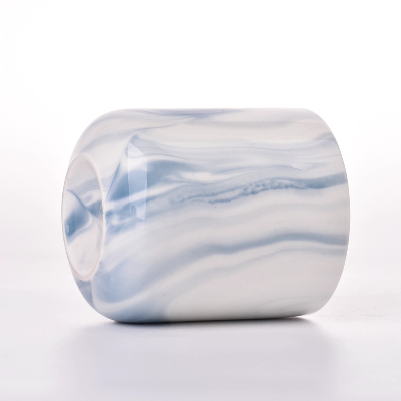 Customized Trendy Marble Ceramic Candle Jars Customized Trendy Marble Ceramic Candle Jars