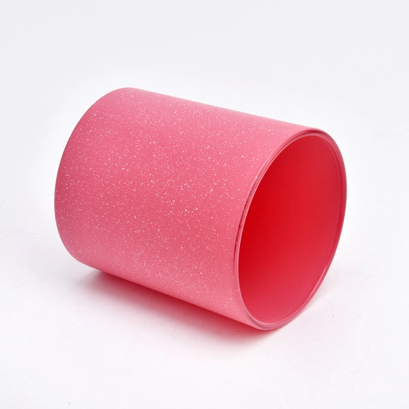 Fornitori di barattoli di candela in vetro solido rosa di lusso da 8 once 10 once