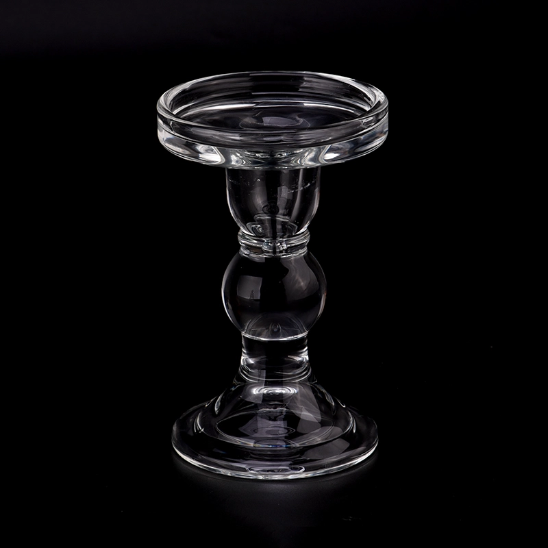 Antique clear glass candlestick candle vase holder wedding Antique clear glass candlestick candle vase holder wedding