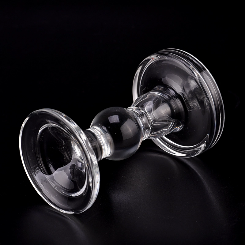 Antique clear glass candlestick candle vase holder wedding Antique clear glass candlestick candle vase holder wedding