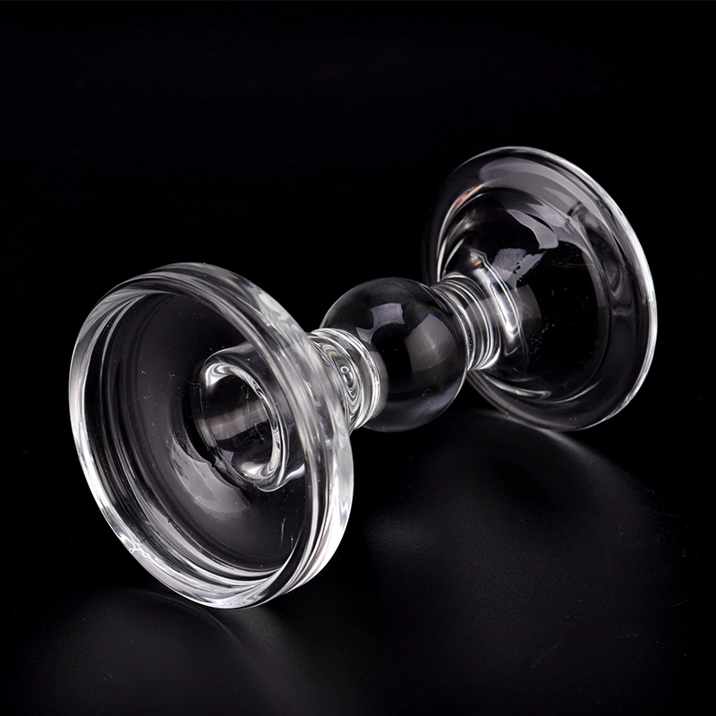 Antique clear glass candlestick candle vase holder wedding Antique clear glass candlestick candle vase holder wedding