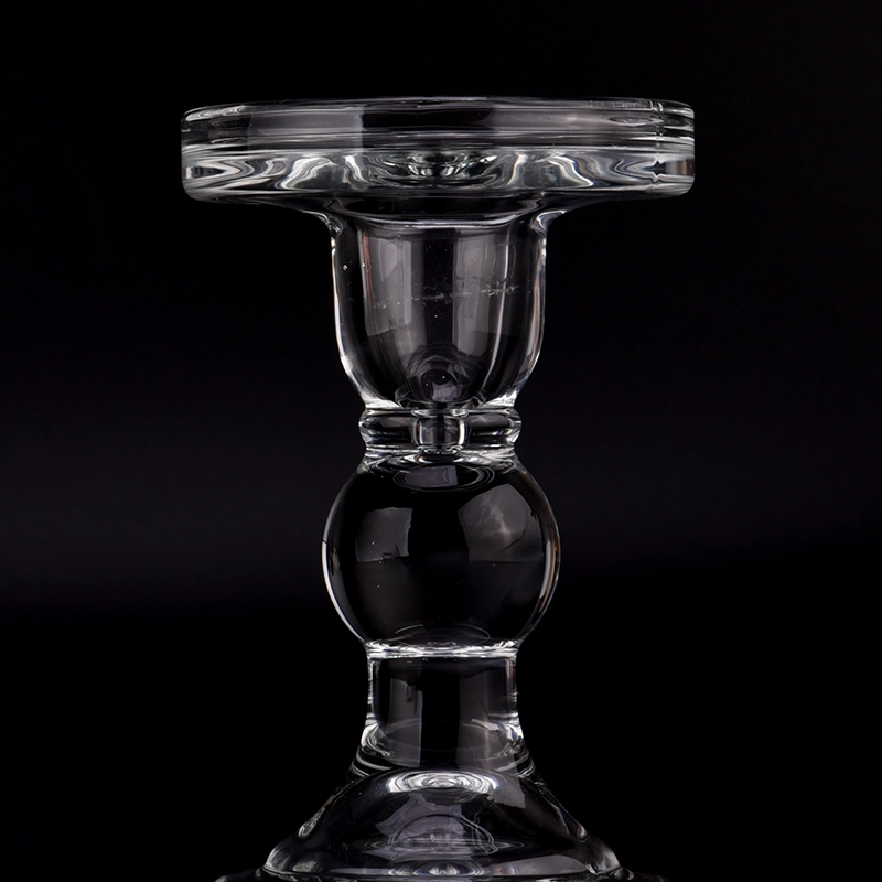 Antique clear glass candlestick candle vase holder wedding Antique clear glass candlestick candle vase holder wedding
