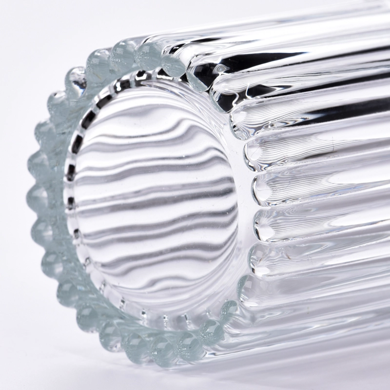 300ml Ribber Glass Candle Jars Wholesale