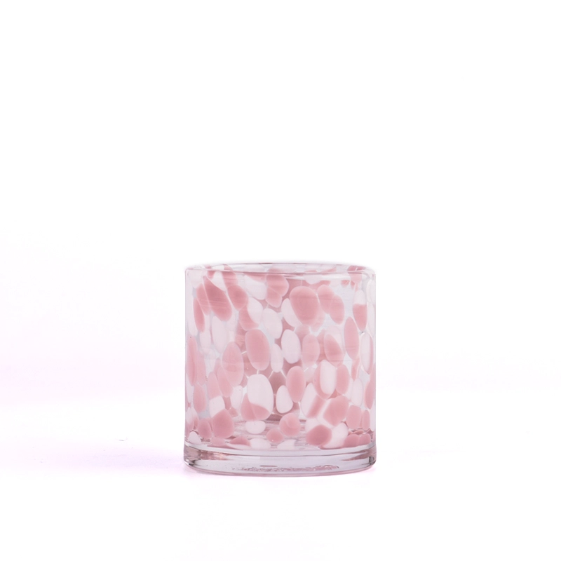 Handmade glass vessels for candle 5oz glass container wholesale