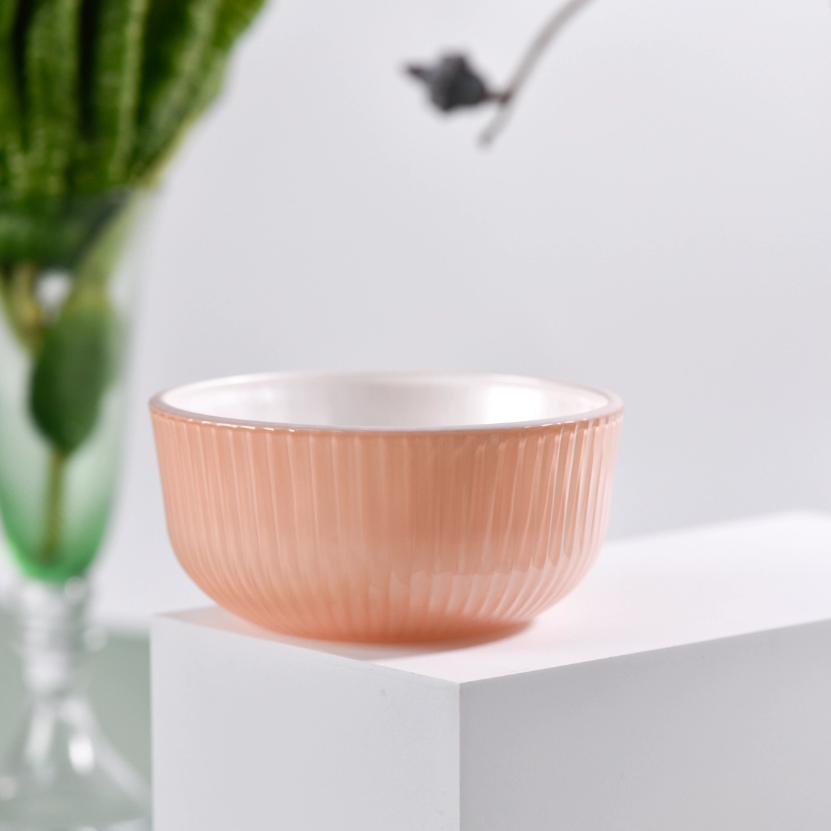 Bowl Shape Glass Candle Container large candle jars for candle making
