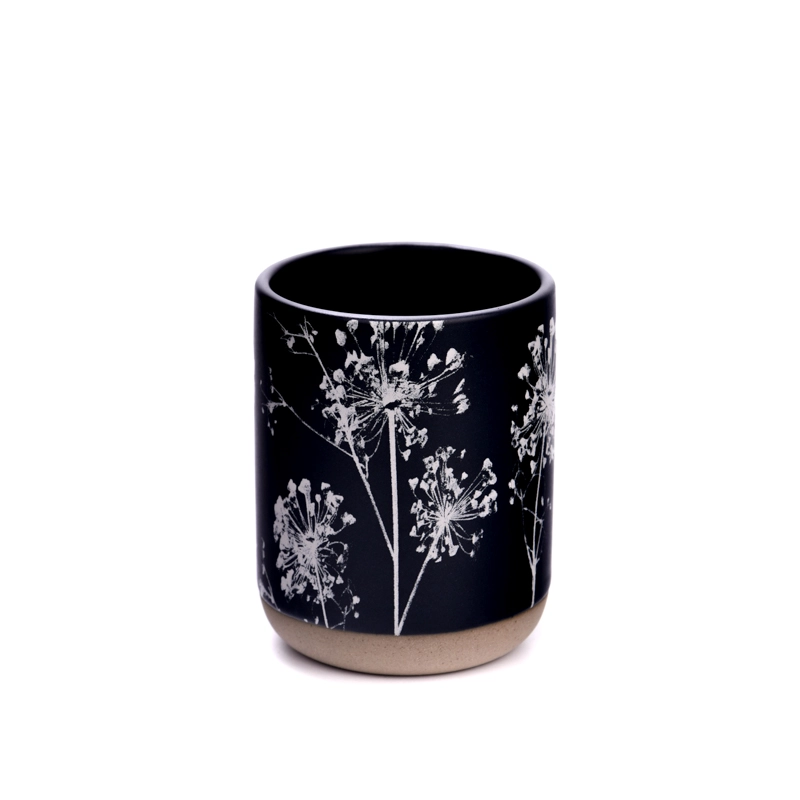 hot sales 4.5oz black ceramic candle jar hot sales 4.5oz black ceramic candle jar