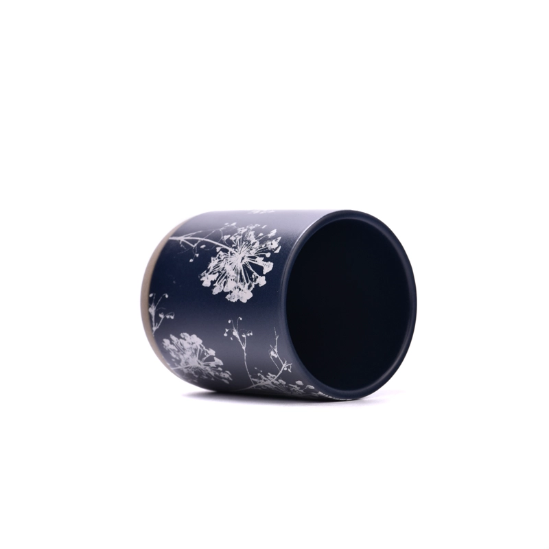 hot sales 4.5oz black ceramic candle jar hot sales 4.5oz black ceramic candle jar