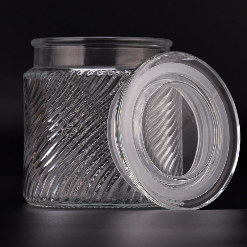 New product 505ml clear luxury glass candle jars with lids New product 505ml clear luxury glass candle jars with lids