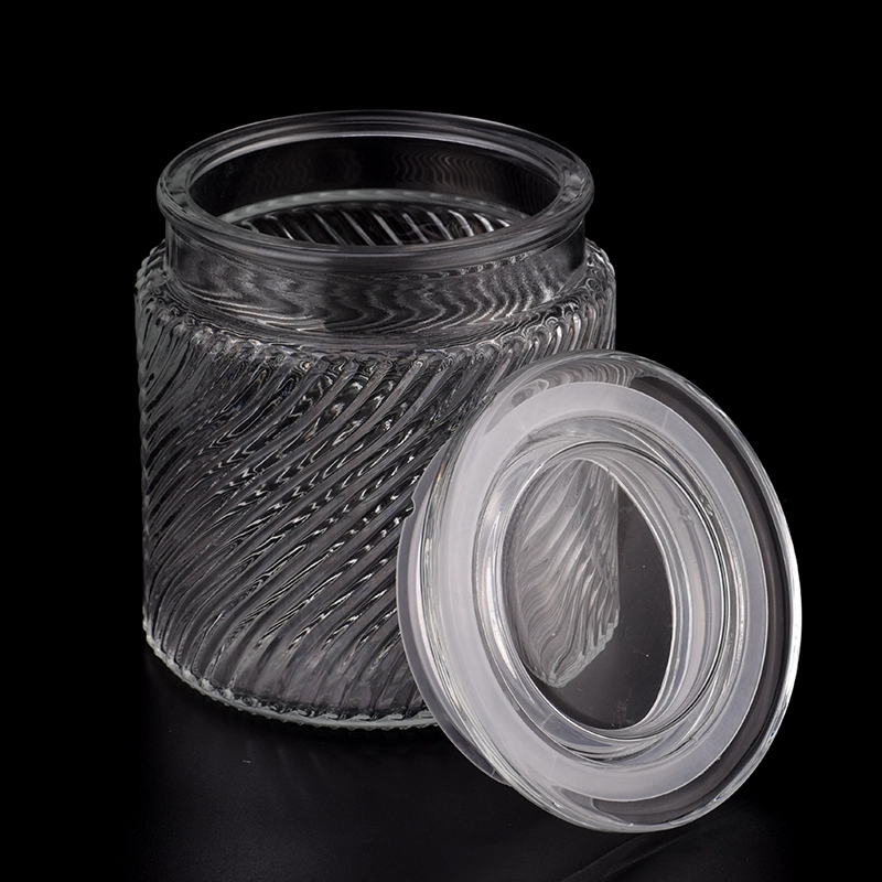 New product 505ml clear luxury glass candle jars with lids New product 505ml clear luxury glass candle jars with lids