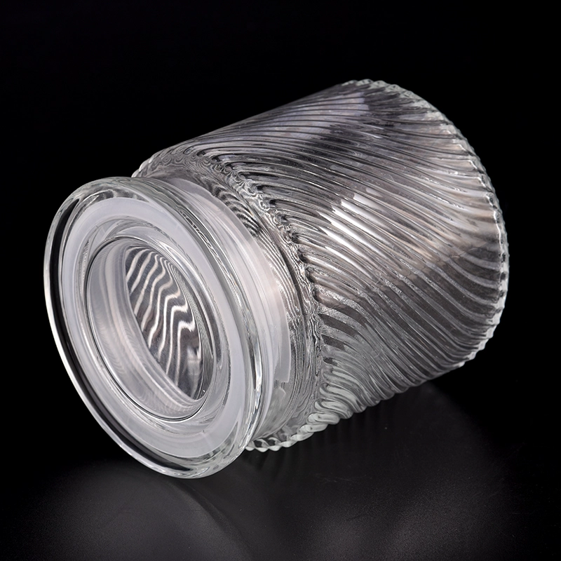 New product 505ml clear luxury glass candle jars with lids New product 505ml clear luxury glass candle jars with lids