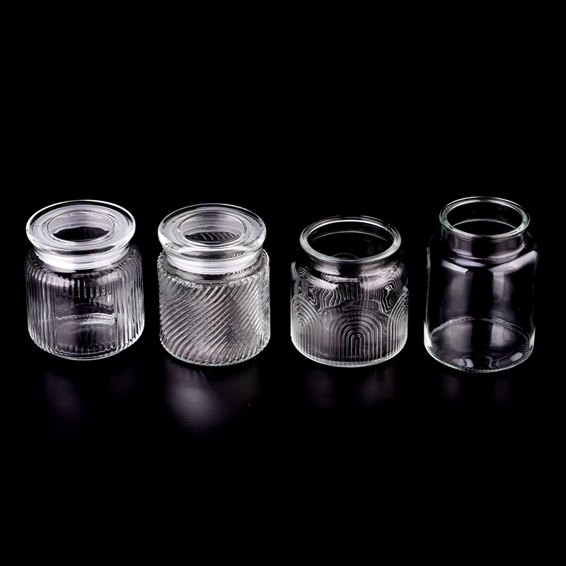 Wholesale 663ml clear luxury glass candle jar Wholesale 663ml clear luxury glass candle jar