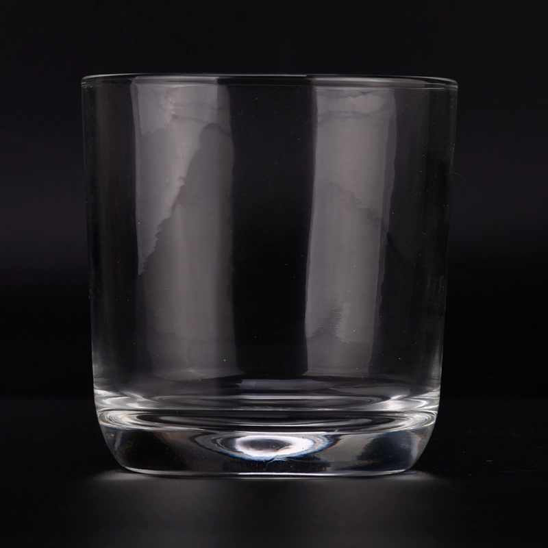 Popular 5oz 8oz 10oz round bottom glass candle holder for home deco