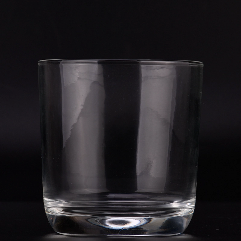 Popular 5oz 8oz 10oz round bottom glass candle holder for home deco