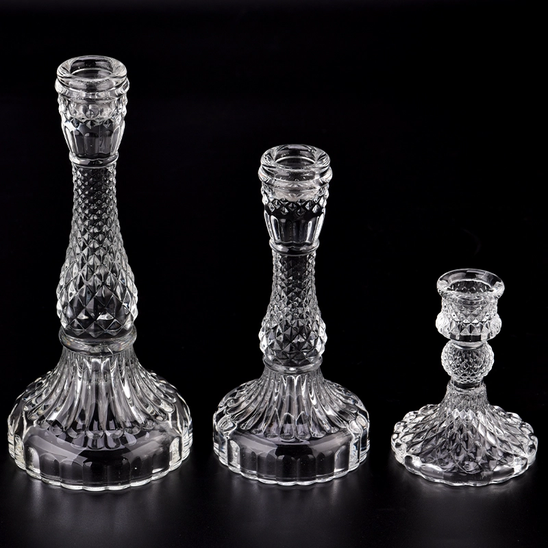 Wholesale Creative Glass Candle Holder Hotel Home Table Wedding Decoration Tall Glass Candlestick Wholesale Creative Glass Candle Holder Hotel Home Table Wedding Decoration Tall Glass Candlestick