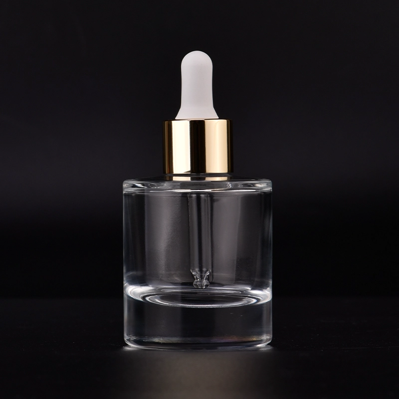 Newly design for luxury 50ml glass bottle with gold dropper for wholesale Newly design for luxury 50ml glass bottle with gold dropper for wholesale