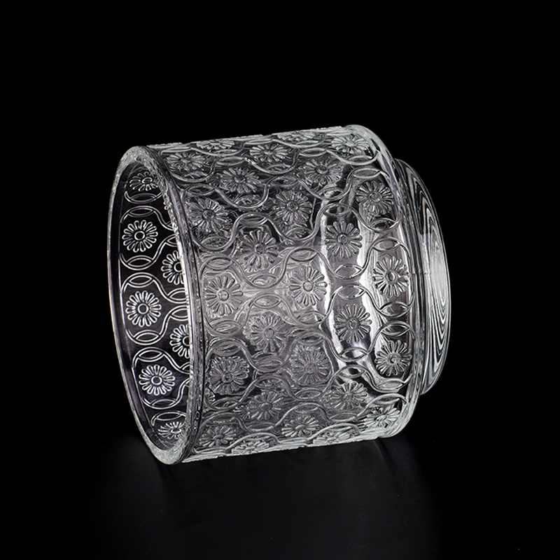 hot sales embossed artwork glass candle jar hot sales embossed artwork glass candle jar