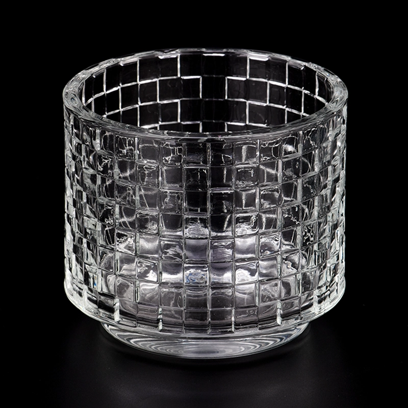 home decor brick embossed glass candle jar home decor brick embossed glass candle jar