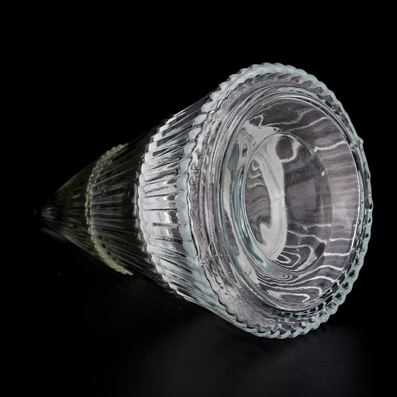 Luxury glass christmas tree candle jar with lids Luxury glass christmas tree candle jar with lids
