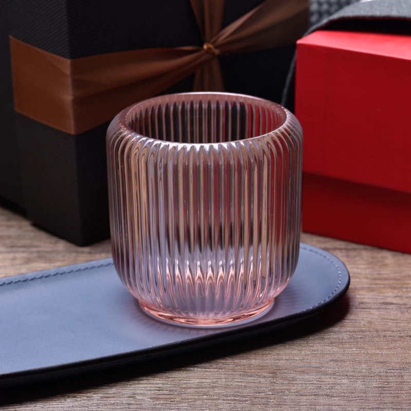 Holiday Glass Candle Holders 7oz Glass Candle Holder Ribber Glass Candle Jar Holiday Glass Candle Holders 7oz Glass Candle Holder Ribber Glass Candle Jar