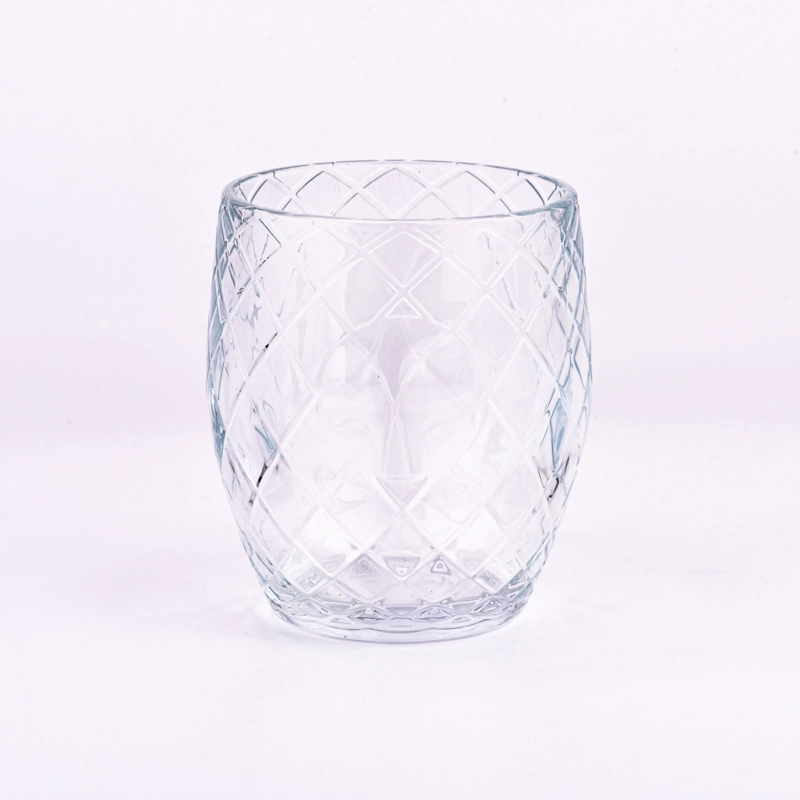 Wholesale egg-shaped large clear glass candle jar Wholesale egg-shaped large clear glass candle jar