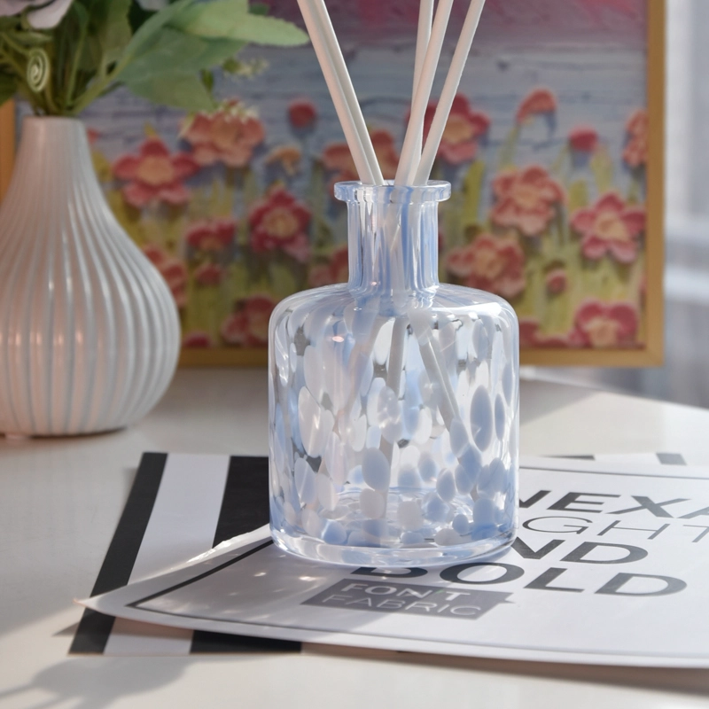 luxury hand blown glass diffuser bottle