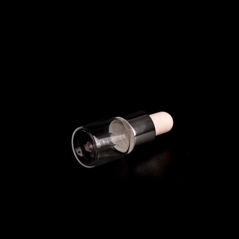 Popular 5ml customized deco perfume glass bottle & oil bottle with dropper & metal lids for wholesale