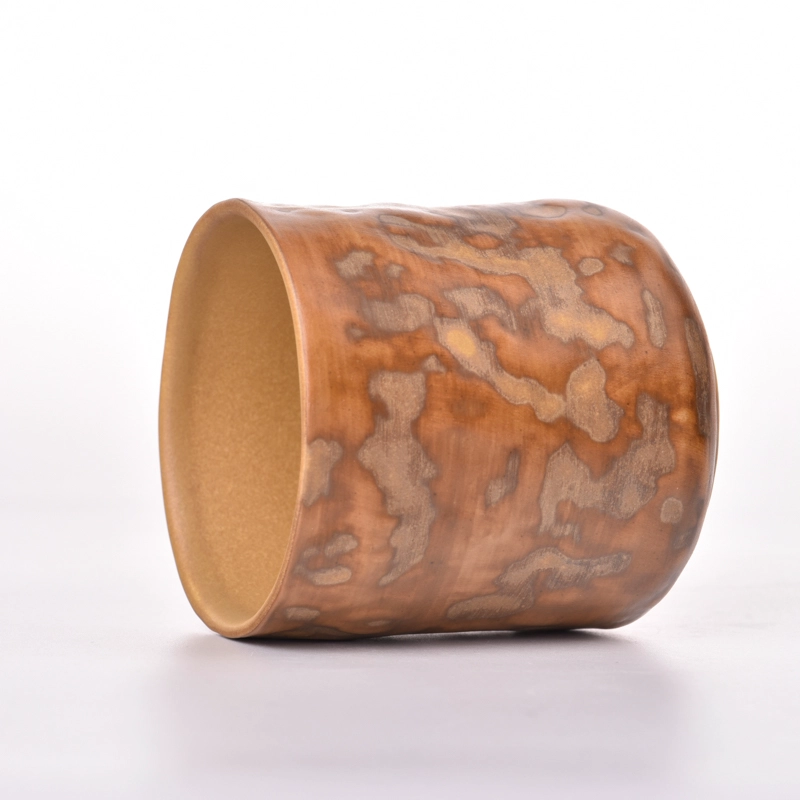 Wholesale empty ceramic candle jar for candle home decoration