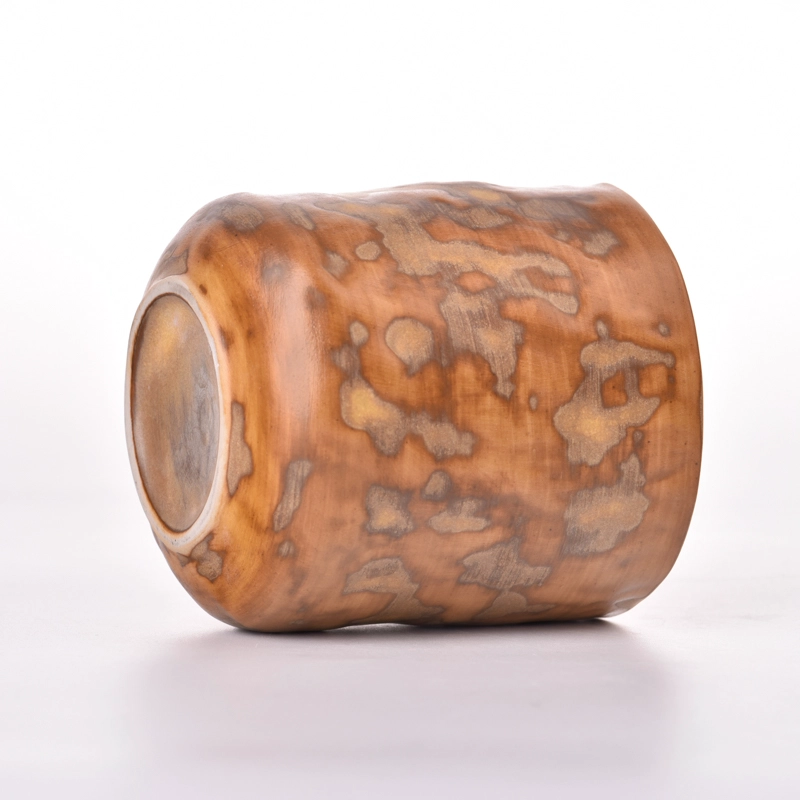 Wholesale empty ceramic candle jar for candle home decoration