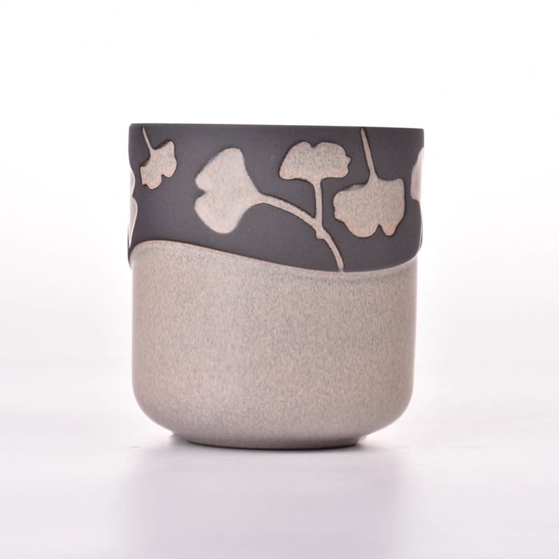 Round Bottom Cylinder Shape Ceramic vessels for candle making
