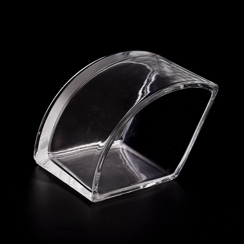 Unique Shape glass candle jars and candle holders for wholesale 