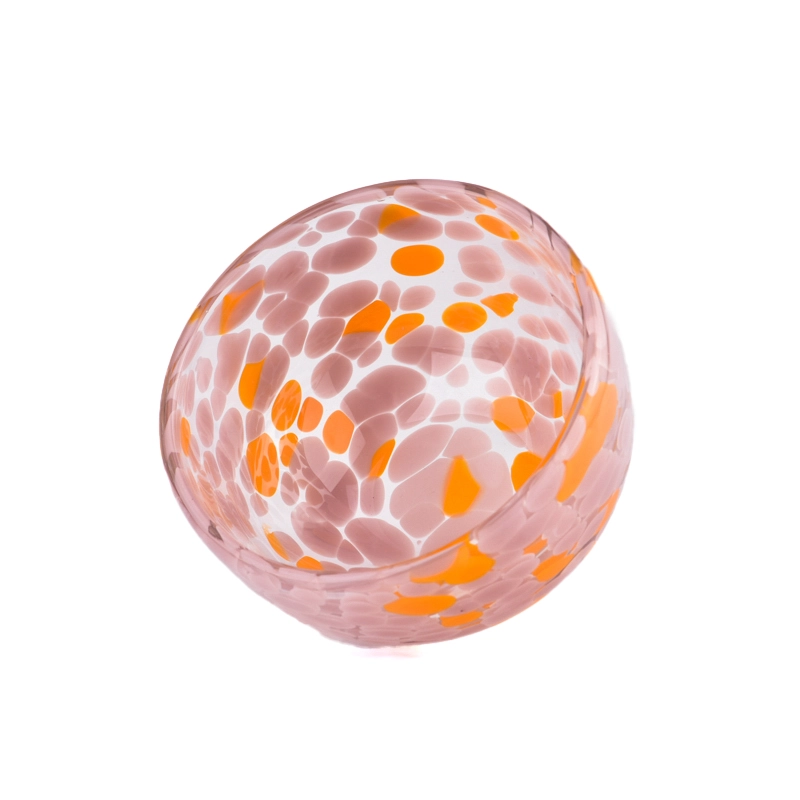 hand make luxury color glass candle bowl hand make luxury color glass candle bowl