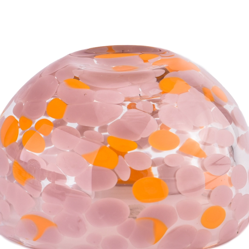 hand make luxury color glass candle bowl