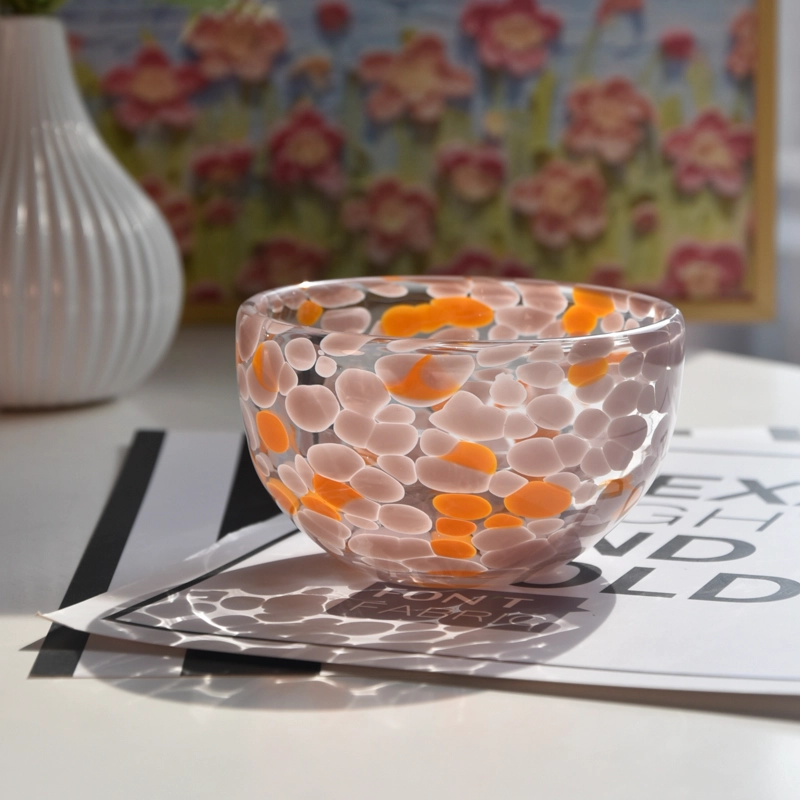 hand make luxury color glass candle bowl hand make luxury color glass candle bowl