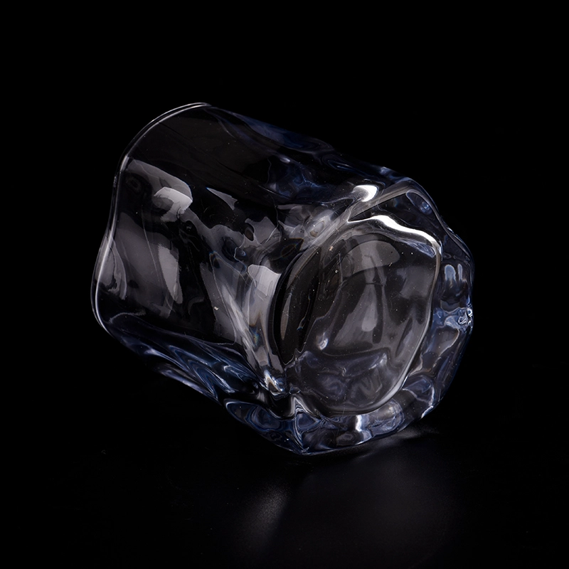spiral shape glass tumbler Jar for candle making