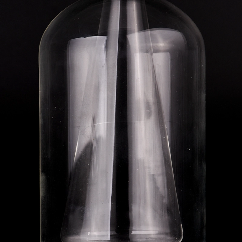 Wholesale double wall round top shape glass reed diffuser bottle for wedding Wholesale double wall round top shape glass reed diffuser bottle for wedding